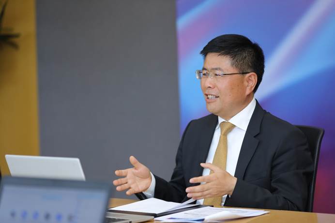2020NAVIGATEの現場にいるH3Cグループの上席副社長兼国際ビジネス部長の黄智輝
